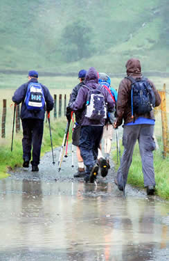 Setting out from Gatesgarth Farm on the Lake District 24 Peaks Challenge
