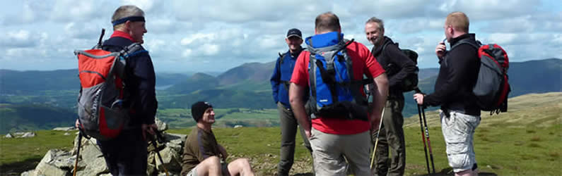 Brief rest stop on the Lake District 24 Peaks - Day 2